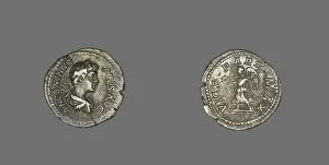Caracalla Gallery: Denarius (Coin) Portraying Emperor Caracalla, 201-206. Creator: Unknown