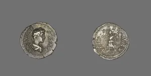 Emperor Caracalla Gallery: Denarius (Coin) Portraying Emperor Caracalla, 201-206. Creator: Unknown