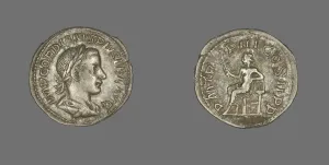 Gordian Prints: Denarius (Coin) Portraying Emperor Gordian III, 241-243. Creator: Unknown