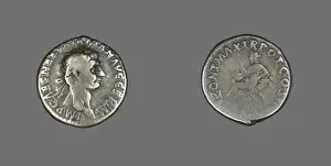 Denarius (Coin) Portraying Emperor Trajan, 98-99. Creator: Unknown