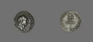 Denarii Gallery: Denarius (Coin) Portraying Emperor Vespasian, 74. Creator: Unknown