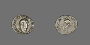 Denarius (Coin) Portraying Emperor Vitellius, 69 (late April-December). Creator: Unknown Denarius (Coin) Portraying Emperor Vitellius, 69 (late April-December). Creator: Unknown