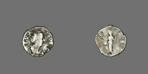 Denarii Gallery: Denarius (Coin) Portraying Empress Faustina the Elder, 141. Creator: Unknown