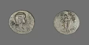 Denarii Gallery: Denarius (Coin) Portraying Empress Julia Domna, 196-211. Creator: Unknown