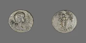 Julia Prints: Denarius (Coin) Portraying Empress Julia Domna, 196-211. Creator: Unknown