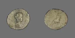 Denarius (Coin) Portraying Empress Julia Domna, 211-217. Creator: Unknown