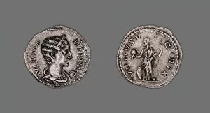 Numismatics Collection: Denarius (Coin) Portraying Julia Mamaea, 231-235, issued by Severus Alexander