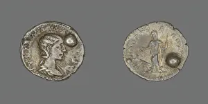 Denarii Prints: Denarius (Coin) Portraying Julia Mamaea, 222-235. Creator: Unknown