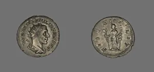 Denarius (Coin) Portraying King Philip II, 244-247. Creator: Unknown