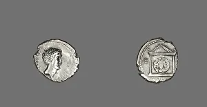 Marc Antony Prints: Denarius (Coin) Portraying Mark Antony, 42 BCE. Creator: Unknown