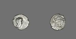 Mark Antony Gallery: Denarius (Coin) Portraying Mark Antony, 42 BCE. Creator: Unknown