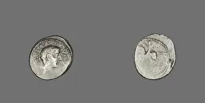 Denarius (Coin) Portraying Octavian, 41 BCE. Creator: Unknown