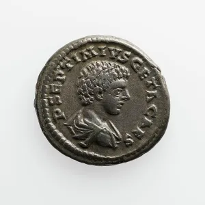 Geta Prints: Denarius of Geta, A.D. 209-211. Creator: Unknown
