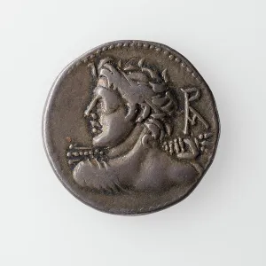 Numismatology Prints: Denarius with L. Caesi, 112-111 B.C. Creator: Unknown