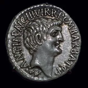 Mark Antony Gallery: Denarius of Mark Antony, 1st century BC
