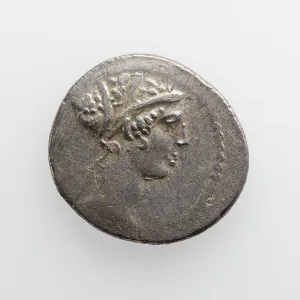 Numismatology Prints: Denarius of T. Carisius, about 46 B.C. Creator: Unknown