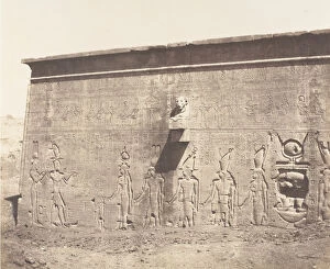 Dendera Temple Complex Gallery: Denderah (Tentyris), Temple d Athor - Face Posterieure, 1851-52