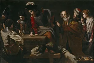 Popes Prints: The Denial of Saint Peter, ca 1625. Artist: Tournier, Nicolas (1590-1639)