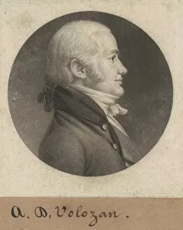 Painter Gallery: Denis A. Volozan, 1800. Creator: Charles Balthazar Julien Févret de Saint-Mémin