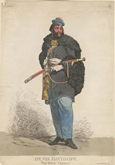 Davydov Prints: Denis Davydov (1784-1839), 1813. Artist: Anonymous