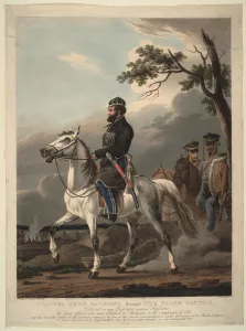 Denis Davydov (1784-1839), 1814. Artist: Orlowski (Orlovsky), Alexander Osipovich Denis Davydov (1784-1839), 1814. Artist: Orlowski (Orlovsky), Alexander Osipovich