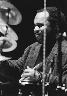 Drummer Prints: Dennis Chambers, North Sea Jazz Festival, Netherlands, 1989. Creator: Brian Foskett