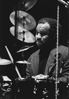Drummer Prints: Dennis Chambers, North Sea Jazz Festival, Netherlands, 1989. Creator: Brian Foskett