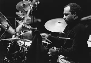 Drummer Prints: Dennis Chambers, North Sea Jazz Festival, Netherlands, 1989. Creator: Brian Foskett