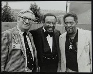 Dennis Matthews Gallery: Dennis Matthews of Crescendo International with Lionel Hampton and Dizzy Gillespie, London, 1979