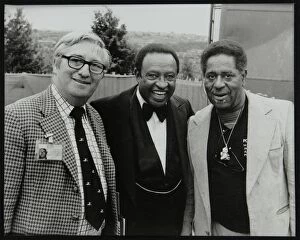 Dennis Gallery: Dennis Matthews, Lionel Hampton and Dizzy Gillespie, Capital Radio Jazz Festival, London, 1979