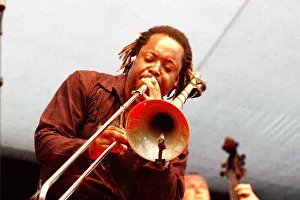 Dennis Gallery: Dennis Rollins, The Hawth Theatre, Crawley, West Sussex, 2006. Artist: Brian O Connor