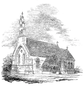 Denshanger Church, 1854. Creator: Unknown