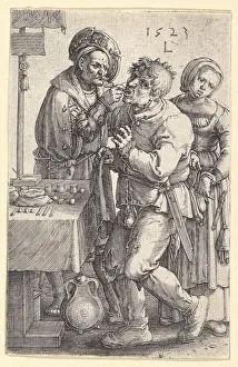 Dental Health Prints: The Dentist, 1523. Creator: Lucas van Leyden