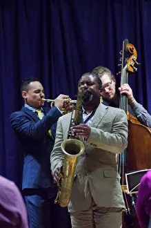 Denys Prints: Denys Baptiste and Allessio Phelps, Watermill Jazz Club, Dorking, Surrey, 2014. Artist