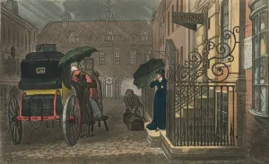 Joseph Constantine Prints: The Departure, 1813. Creators: Joseph Constantine Stadler, Thomas Rowlandson