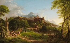 Knights Collection: The Departure, 1837. Creator: Thomas Cole