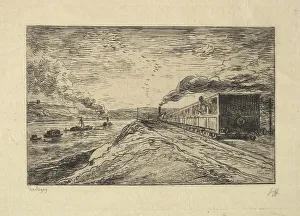 Charles François Prints: The Departure, 1861. Creator: Charles Francois Daubigny