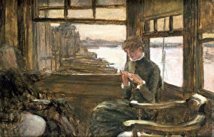 Busy Gallery: The Departure, 19th / early 20th century. Artist: James Tissot