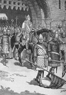 William The Red Prints: Departure of Bishop Odo from Rochester, 1088 (1905). Artist: HMP