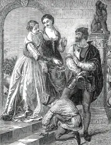 Armband Prints: The Departure of the Chevalier Bayard from Brescia - painted by J