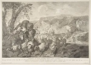Pietro Prints: Departure of David the Shepherd from the House of His Father (Partenza di David pastore