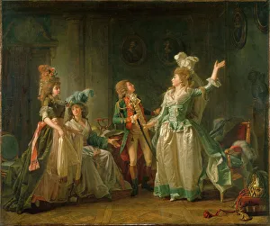 Dragoon Prints: The departure of the dragoon, 1789. Creator: Michel Garnier