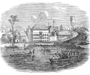 Control Prints: Departure of the Ex-Governor from Freetown, Sierra Leone, 1854. Creator: Unknown