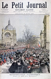 Images Dated 4th May 2007: The departure of French troops to Madagascar, Paris, 1895. Artist: Henri Meyer