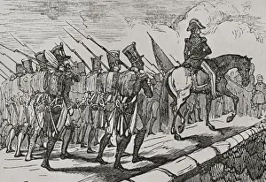 Departure of French troops from Spain, late 18th-early 19th century, (1851). Creator: Unknown