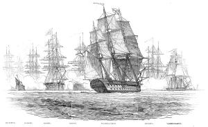 Royal Visit Gallery: Departure of the Grand Duke Constantine of Russia, from Plymouth - drawn by Mr. N. M