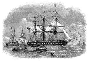 Clipper Prints: Departure from Gravesend of Troops for India, 1858. Creator: Unknown