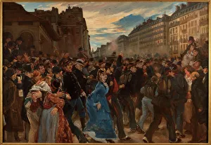 Draft Prints: Departure of mobile units, in July 1870, c1879. Creator: Unknown