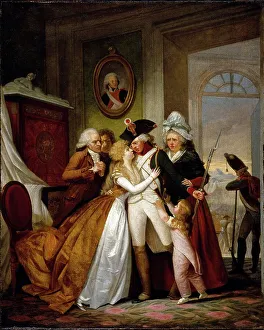 Open Door Prints: Departure of the volunteer, around 1793. Creator: Unknown