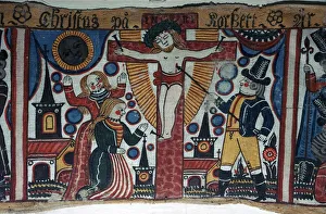 Andres Prints: Depiction of the crucifixion from Sweden. Artist: Andres Palsson